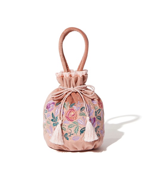 Francfranc ハンドバッグ ANNA SUI 巾着バッグ ピンク