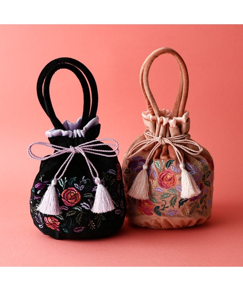 Francfranc（フランフラン） ハンドバッグ ANNA SUI 巾着バッグ ピンク