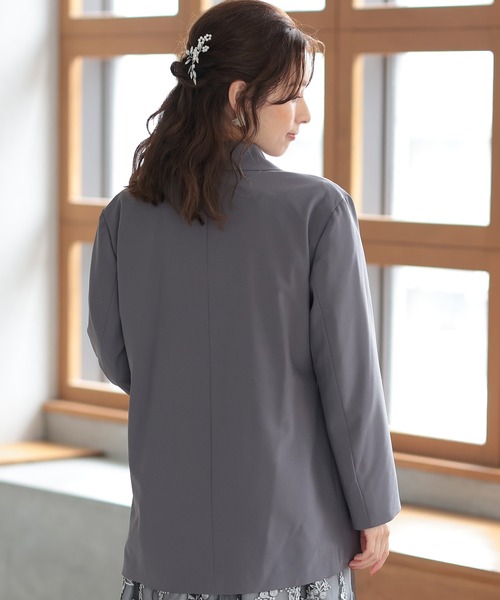 ElegChic ジャケット テーラードジャケット ビッグシルエット