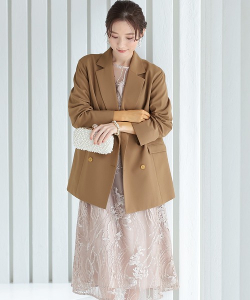 ElegChic ジャケット テーラードジャケット ビッグシルエット