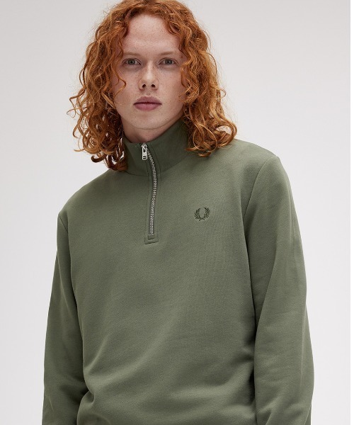 FRED PERRY トレーナー スウェット Half Zip Sweatshirt