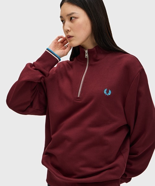 FRED PERRY トレーナー スウェット Half Zip Sweatshirt