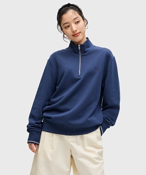 FRED PERRY half zip sweat ハーフジップスウェット FRED PERRY フレッドペリー ハーフジップ スウェット M3574 国内