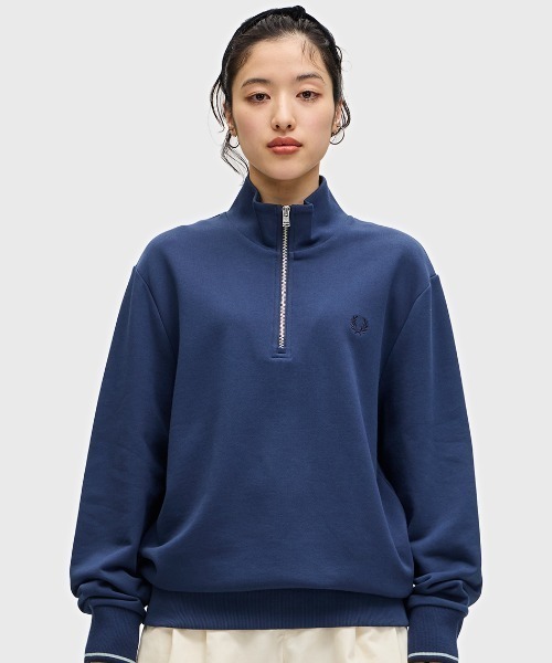 FRED PERRY フリース ジップアップ トレーナー FRED PERRY フレッドペリー パーカー ジップアップ メンズ