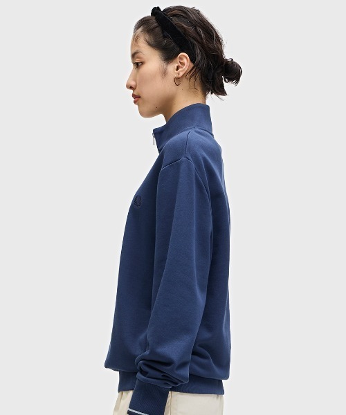 FRED PERRY ハーフジップスウェットシャツ 長袖 オートミール　M FRED PERRY ハーフジップスウェットシャツ 長袖 オートミールM