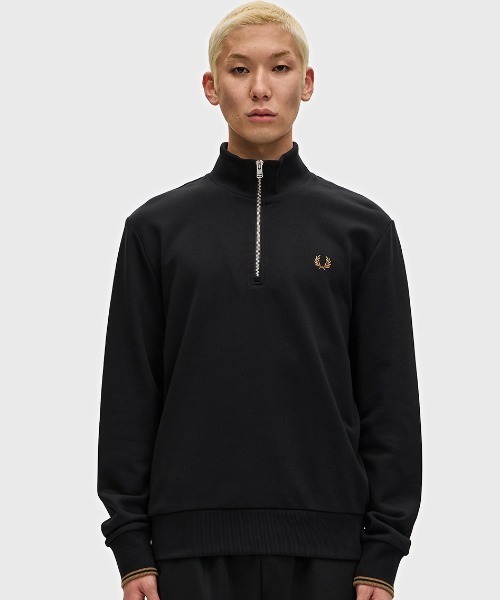 【美品】フレッドペリー ハーフジップトレーナー FRED PERRY トレーナー スウェット Half Zip Sweatshirt