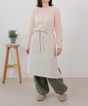 エプロン オールシーズン大活躍。リネンライクな...の詳細画像1