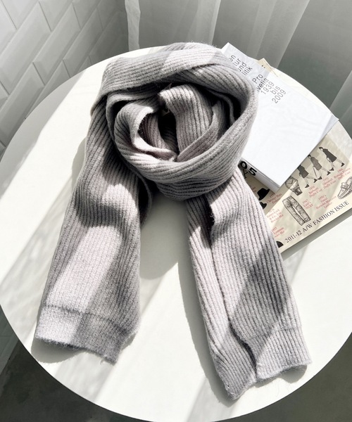 リブニットマフラー マフラー リブニットマフラー レディース : ZOZOTOWN Yahoo!店