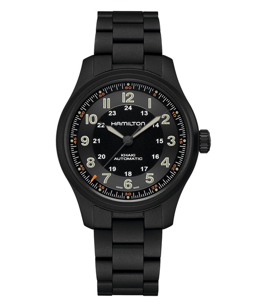 HAMILTON カーキ フィールド 黒 腕時計 箱付き 定価88000円 HAMILTON 腕時計 「ハミルトン」 Khaki Field （カーキ