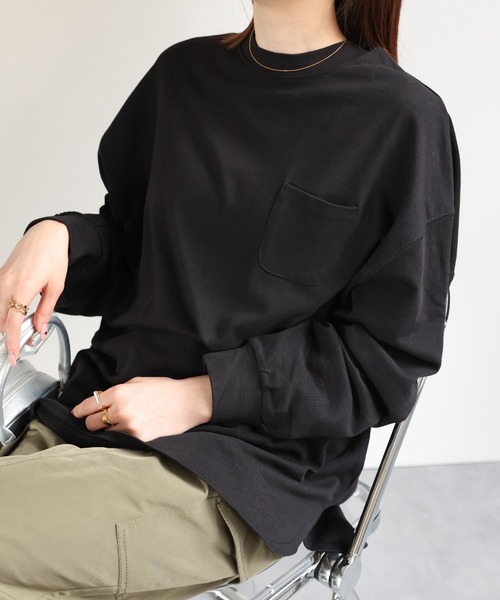 ヴィンテージUSAコットンTシャツレディーストップス WEB限定】USAコットンレトロボーダーTシャツ