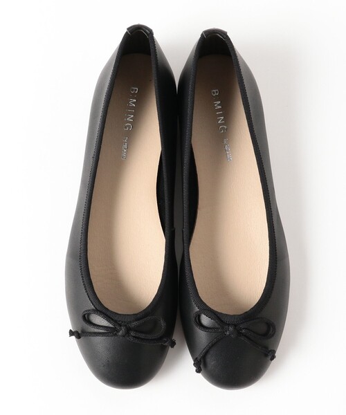 BEAMS ブラック バレエシューズ25㎝ B：MING by BEAMS フォーマルシューズ B:MING / バレエシューズ