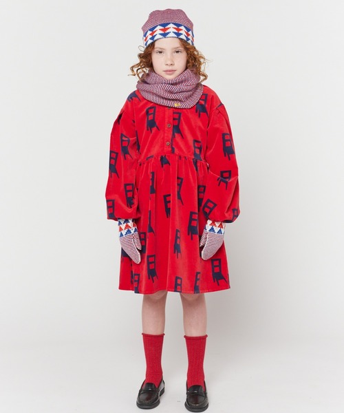 ニット帽 ニットキャップ BLUE KNITTED SET キッズ 子供 男の子 女の子の画像