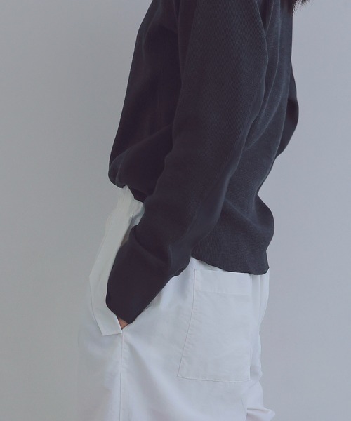 DRESSLAVE tシャツ C/W waffle crew neck pull(クルーネック