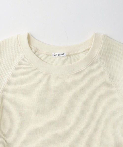 tシャツ C/W waffle crew neck pull(クルーネックワッフルプルオーバー) レディース DRESSLAVE tシャツ C/W waffle crew neck pull(クルーネック