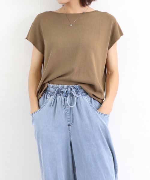 miniministore ニット セーター 韓国新作 フレンチスリーブ