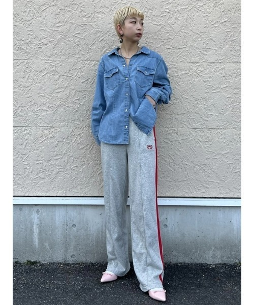 GAP ブラウス シャツ ウォッシュウェル フィット デニム