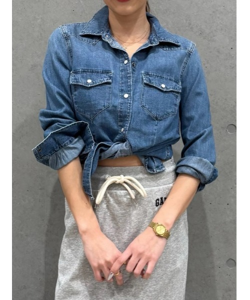 Gap ウエスタン ダウンシャツ(L) Gap公式オンラインストア | ウォッシュウェル フィット デニム