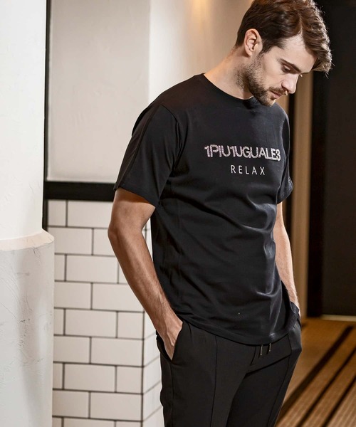 ★イケオジ★【1PIU1UGUALE3 RELAX】ロゴ 半袖 Tシャツ 楽天市場】イケオジ 50代 メンズ Tシャツ 半袖 ブランド