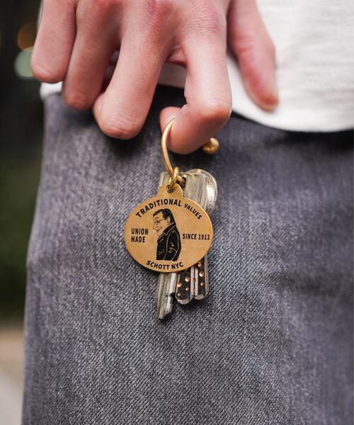 Schott N.Y.C(ショット) キーケース Schott/ショット/BRASS KEY RING Schott N.Y.C(ショット) キーケース Schott/ショット/BRASS KEY RING