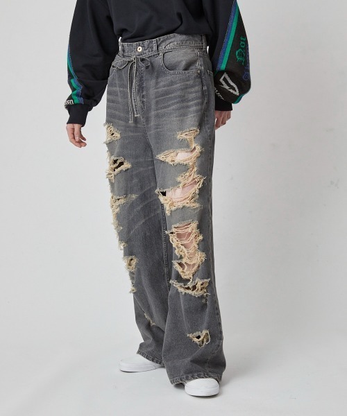 DISCOVERED ジーンズ BORO DENIM PANTS メンズ レディース