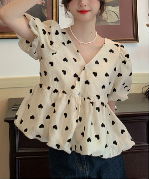 ブラウス シャツ Puff sleeve tops / パフスリーブトップス レディース SLY | FRONT BUTTON LACE PUFF トップス (シャツ・ブラウス