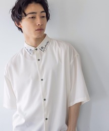 聖になります スマホとLOWRYSFARMシャツ LOWRYS FARM シャツ シシュウシャツSS 114363 メンズ