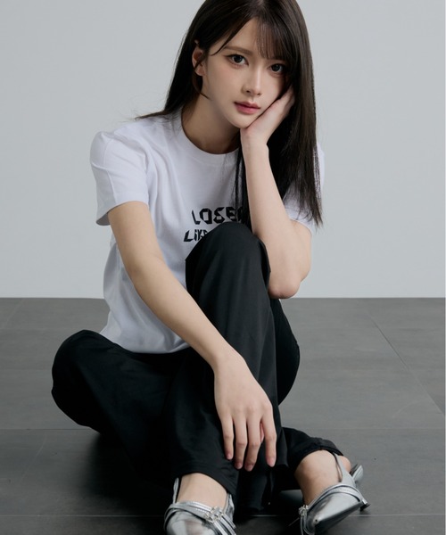 tシャツ 「ZOZOTOWN限定」LHP×Aurora/Organic cotton「LOSER」print T/lhparr レディース メンズ