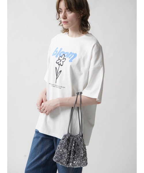 tシャツ TSHIRT TRIPLE FLOWER レディース Mardi Mercredi tシャツ TSHIRT TRIPLE FLOWER レディース