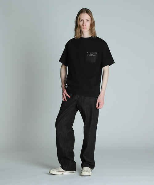 Schott N.Y.C tシャツ Schott/ショット/LEATHER POCKET DIAMOND