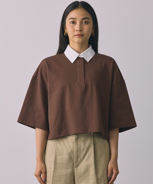 BABYLONE tシャツ ラガーショートプルオーバー レディース