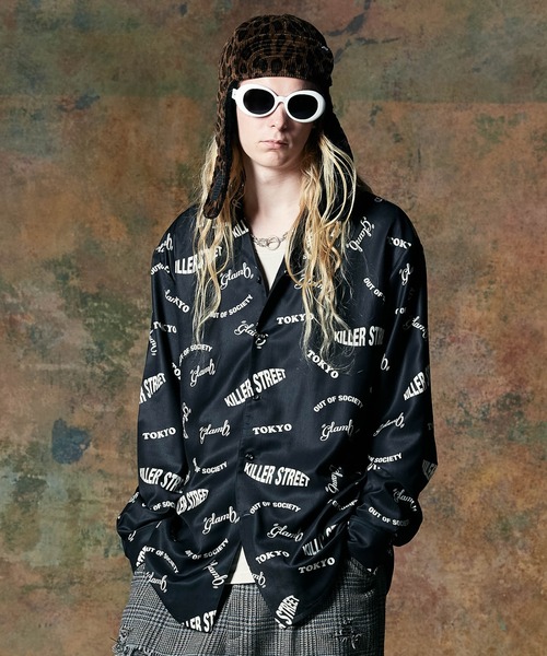 glamb シャツ Typography Shirt / タイポグラフィシャツ メンズ