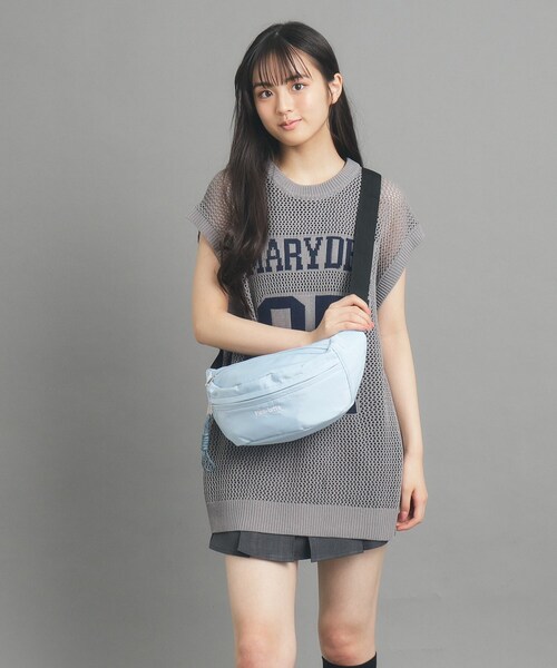 【新品未使用】ラナイトランジット　ウエストポーチ　ボディーバッグ　ライトブルー PINK-latte（ピンクラテ） ボディバッグ ウエストポーチ ドローコード