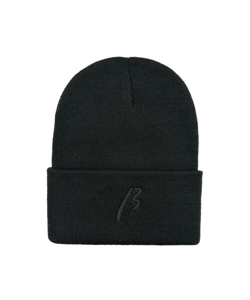 β MEN（ベータ・メン） ニット帽 ニットキャップ ロゴ刺繍入りニット