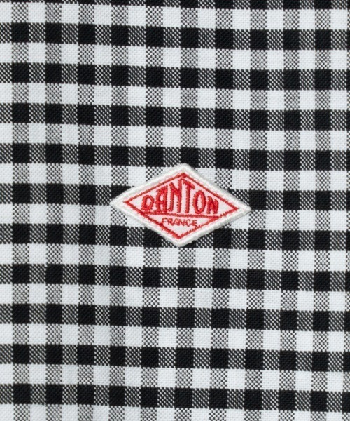 DANTON 半袖チェックシャツ サイズ40 Danton 「DANTON」 半袖シャツ 40 サックスブルー レディース
