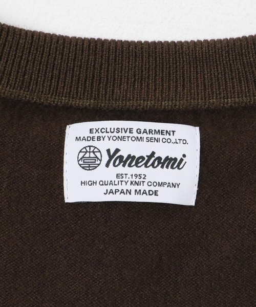 Yonetomi ブラック クルーネックセーター SILK KNIT PULLOVER〈V NECK〉 - Yonetomi STORE ONLINE｜ヨネ