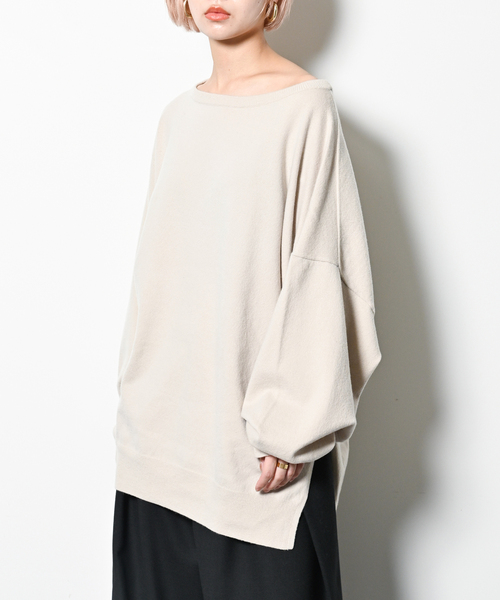 ニット セーター 「追加」OFF-SHOULDER STRETCH SWEATER3：ニット レディース