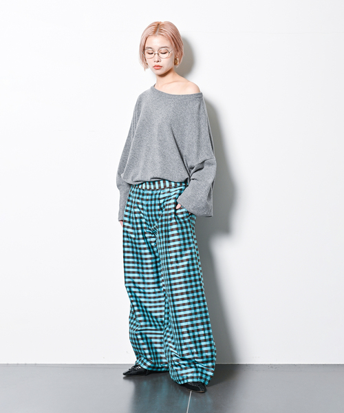 ニット セーター 「追加」OFF-SHOULDER STRETCH SWEATER3：ニット レディース CITYSHOP ニット セーター 「追加」OFF-SHOULDER STRETCH