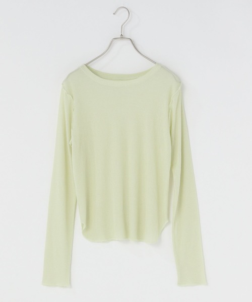 LOWRYS FARM（ローリーズファーム） tシャツ シアーメロータイトLS