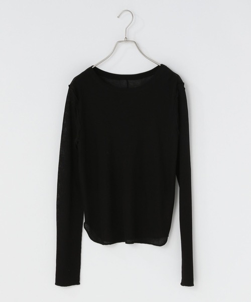 LOWRYS FARM（ローリーズファーム） tシャツ シアーメロータイトLS