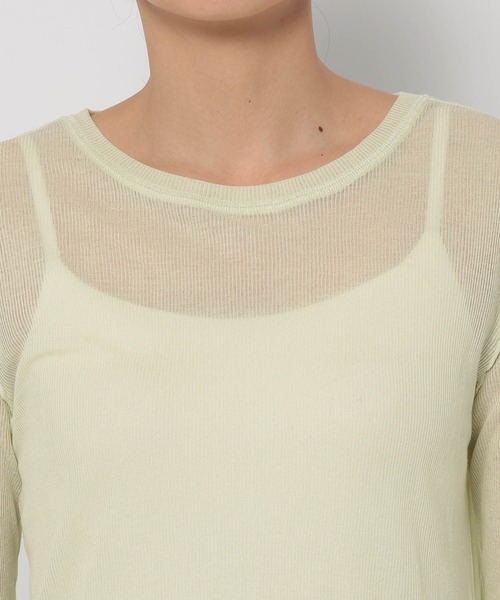 LOWRYS FARM（ローリーズファーム） tシャツ シアーメロータイトLS