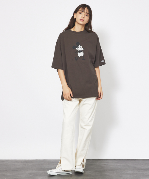 90s ディスカスアスレチック　ディズニー　古着　Tシャツ　プリント　アメコミ Disney tシャツ 「DISCUS ATHLETIC×Disney」コラボ ミッキー