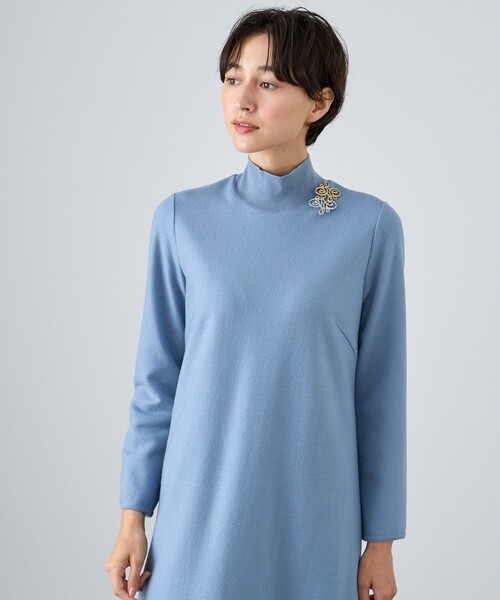 ANAYI グレイのワンピース　サイズ38 ANAYI（アナイ） 長袖ワンピース 38 グレー レディース : ZOZOTOWN