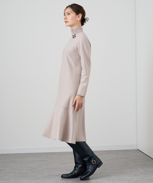 ANAYI（アナイ） 長袖ワンピース 38 グレー レディース : ZOZOTOWN