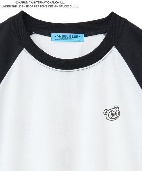 ANGEL BLUE（アパレル） tシャツ BLUEラグラン配色プルオーバー