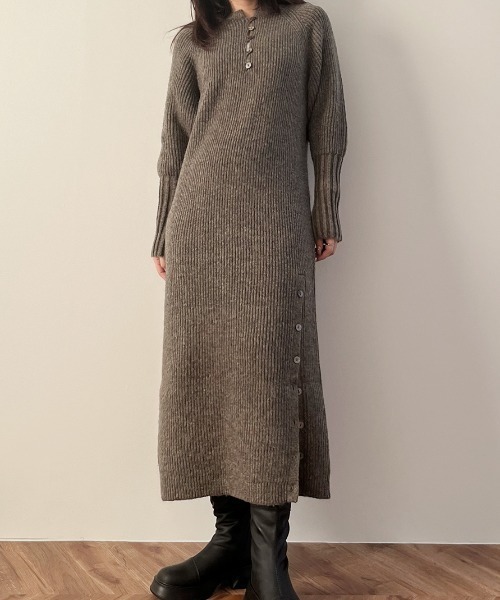 「Reurie'」 ニットワンピース FREE ブラック レディース_画像9