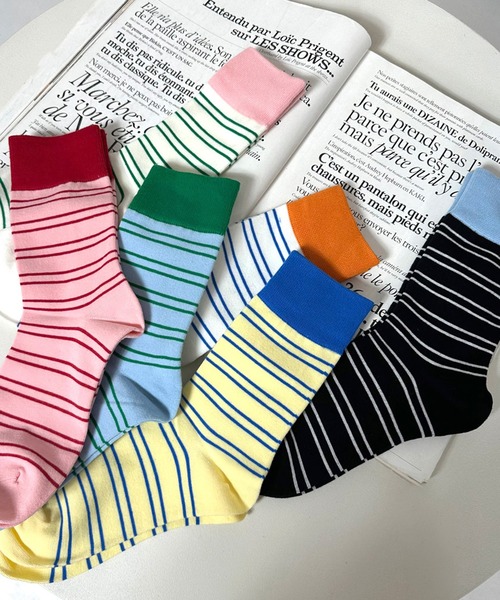 CRB 靴下 ボーダーソックス レディース : ZOZOTOWN Yahoo!店 - 通販