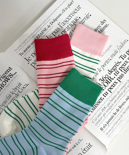 CRB 靴下 ボーダーソックス レディース : ZOZOTOWN Yahoo!店 - 通販