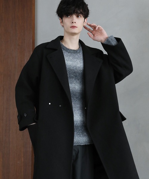 ETELIO」 チェスターコート M ブラック メンズ : ZOZOTOWN Yahoo!店