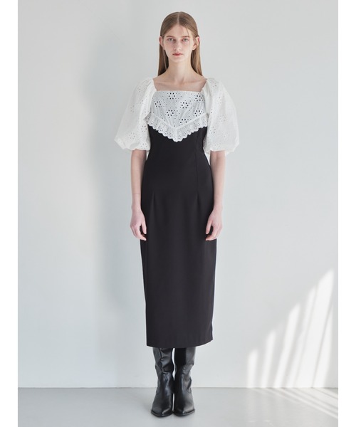 etre loin（エトルワン） ワンピース embroidered scarf dress 