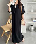 ワンピース 半袖 「接触冷感付き」前後2WAY...の詳細画像3
